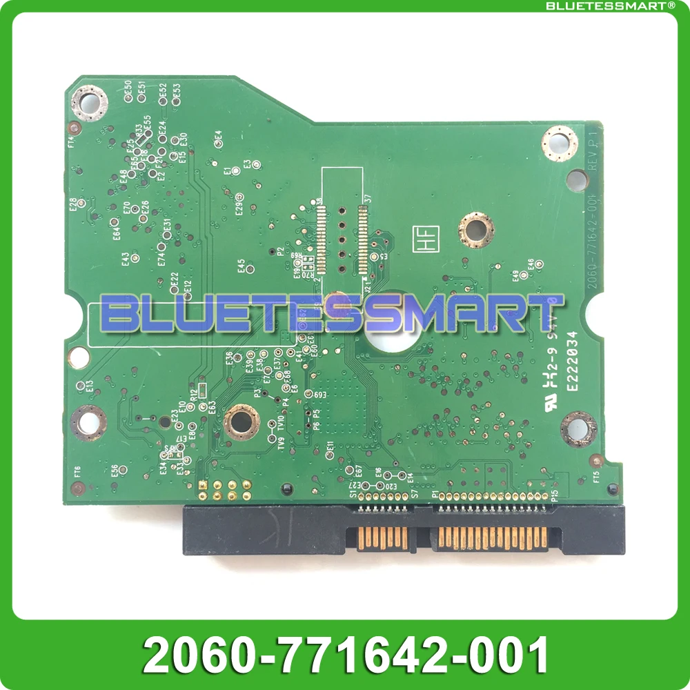 HDD PCB logic board 2060-771642-001 REV P1 for WD 3.5 SATA hard drive WITHOUT BIOS chip repair data recovery