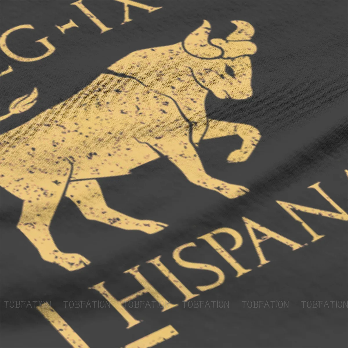 Ancient Rome TShirt for Men Legio IX Hispana Taurus Emblem Basic Casual Tee T Shirt Novelty Trendy Loose