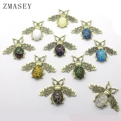 Metal Alloy 5 Pieces Pearl Chic Insect Bee Brooch Birthday Party Wedding Clothing Jewelry Accessories