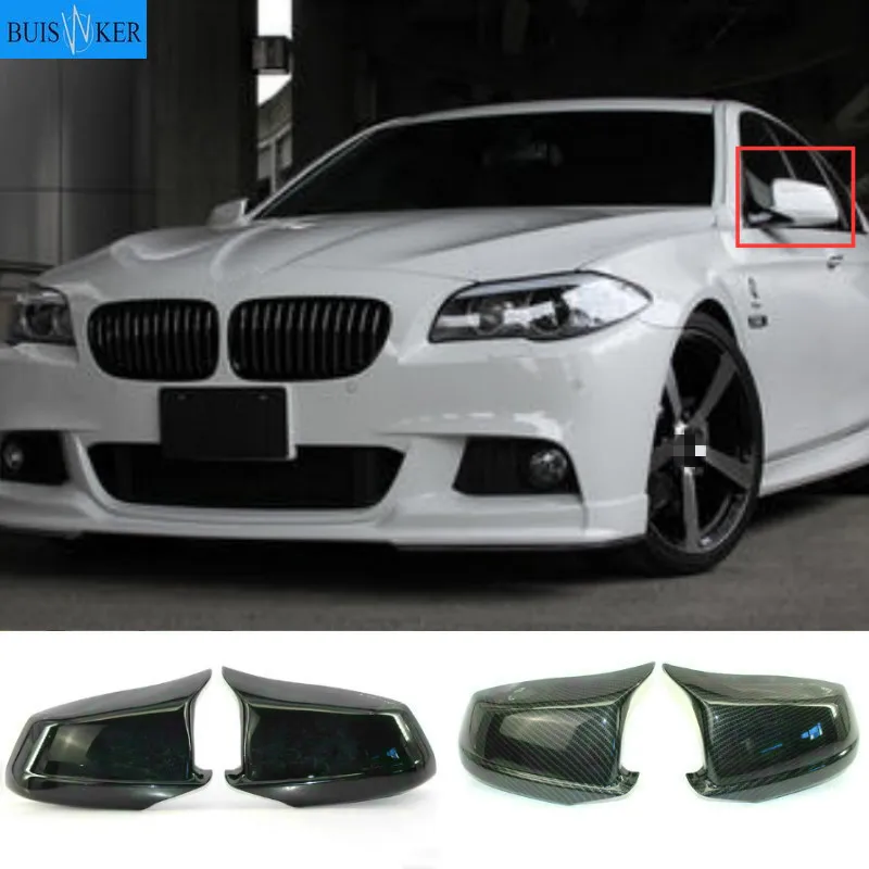 

1 Pair Gloss Black Mirror Covers Left Right Side Rearview Mirror Cover Cap For BMW F10 F11 F18 pre-lci 11-2013 5 Series