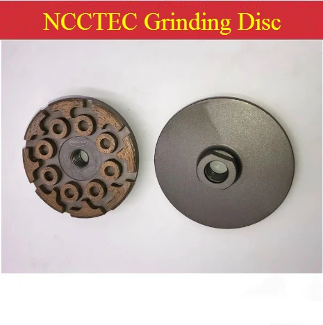 

4'' inches M14 T Segments+Round Grinding Heads Diamond Grinding Flat Sintered Discs | 100mm concrete granite plates wheels