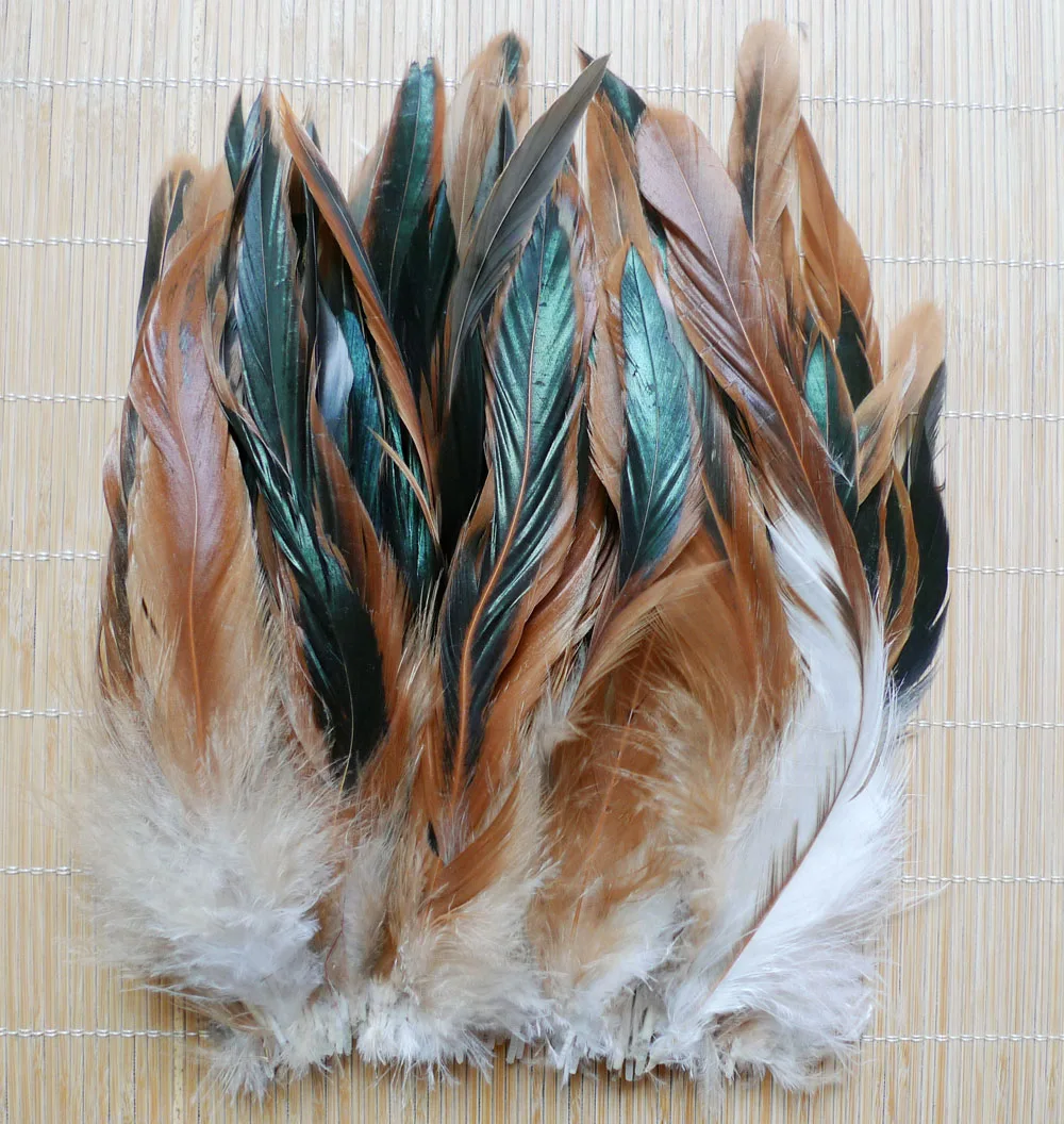 50Pcs/lot Cheap 5-8inch 13-20cm Natural Rooster Feathers For Crafts DIY Chicken Plume Mask Jewelry Dresses Macrame Decoration