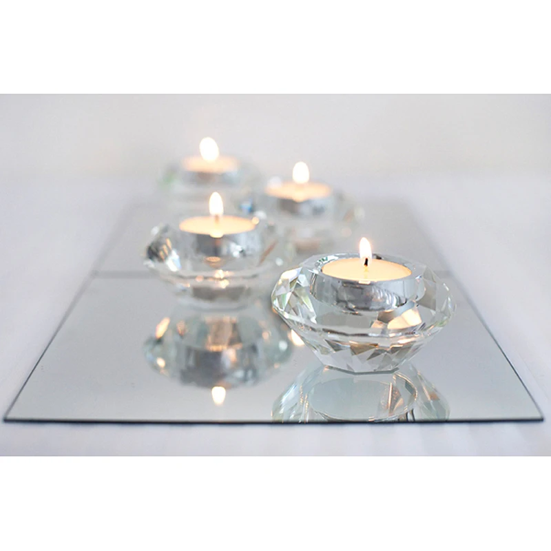 Crystal Candle Holder Glass Tea Light Candlestick For Wedding Decor Home Centerpieces image 2