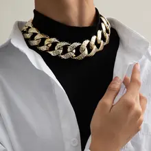 Steampunk Chunky Chain Choker Necklace #4