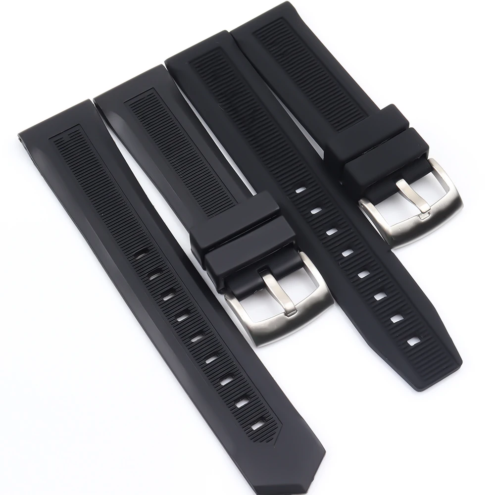 Men Black Watchband 20mm 22mm Silicone Rubber Watch Band Belt For TAG CARRER Strap For Heuer Buckle DRIVE TIMER Watchbands