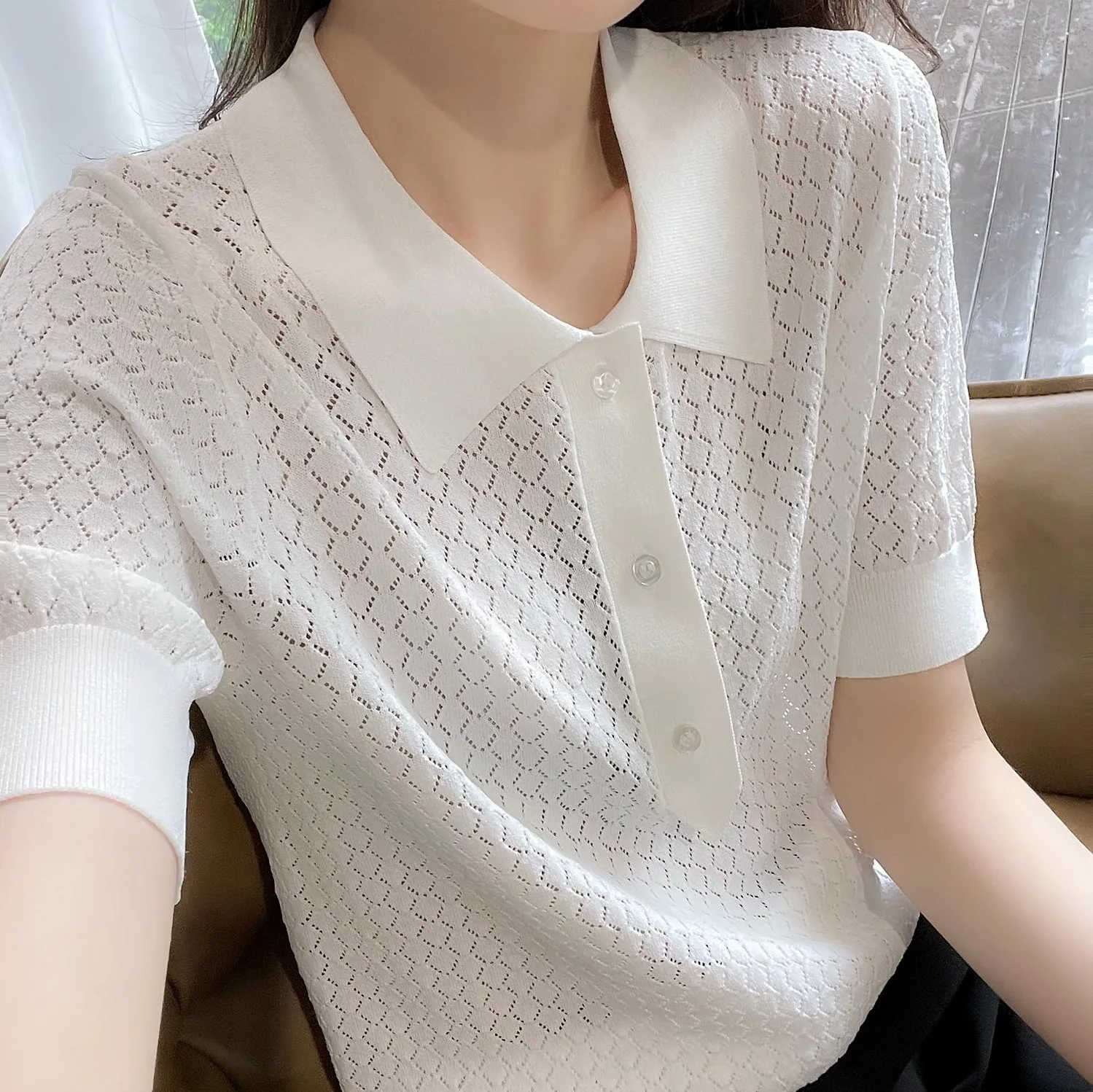 2021 New Summer T Shirt donna elasticità T-Shirt oversize abbigliamento donna top femminili bianco manica corta da donna tube top knit