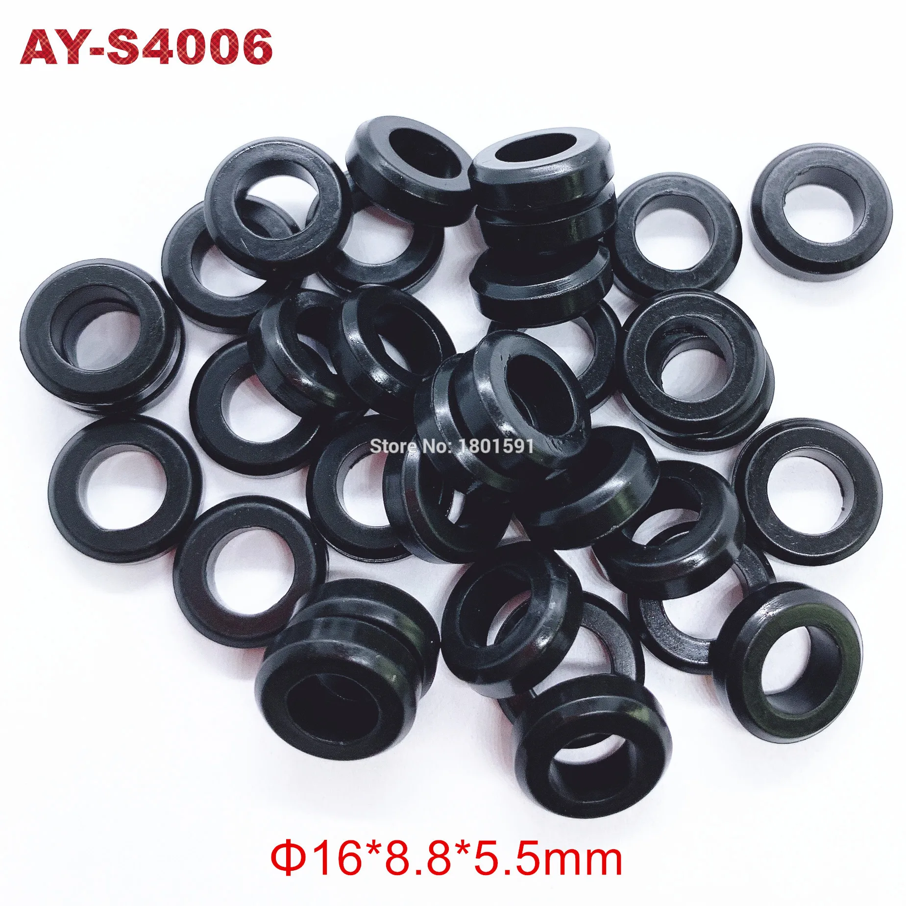 100pieces hot sale rubber seals o ring 16*8.8*5.5mm for fuel injector service kit auto parts replacement (AY-S4006)