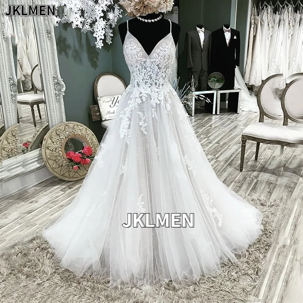 Vestido de novia de encaje con Espalda descubierta, novia, personalizado