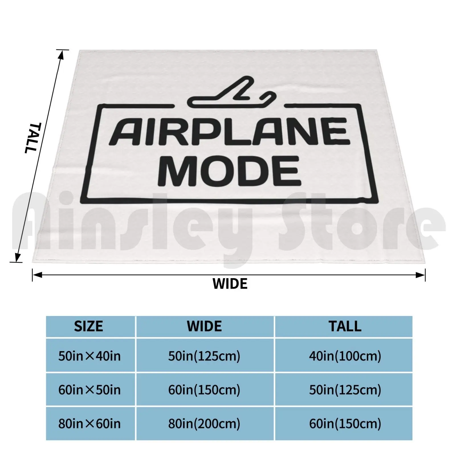 Airplane Mode Blanket Super Soft Warm Light Thin Vacation Airplane Fly Pilot Traveler