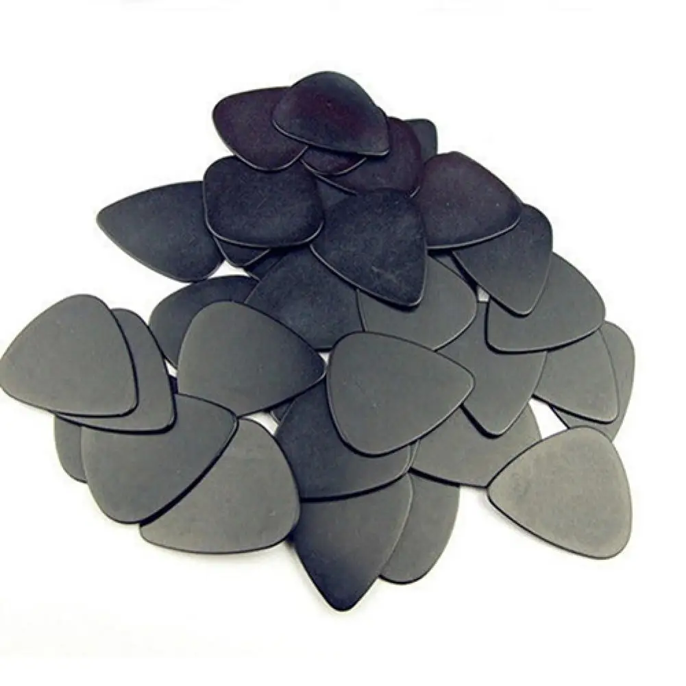 10 Pieces Musical Accessories Black Celluloid 0.5mm Guitar Picks Plectrums Guitar Playing Training Tools Musical Instruments