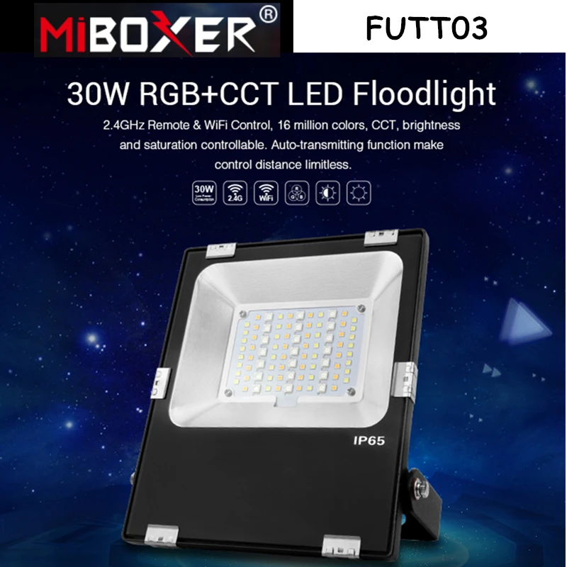 Imagem -03 - Miboxer-luz de Jardim Externa Luzes à Prova Dágua Rgb Futt03 Futt04 Futt05 Futt06 Futt07 50w