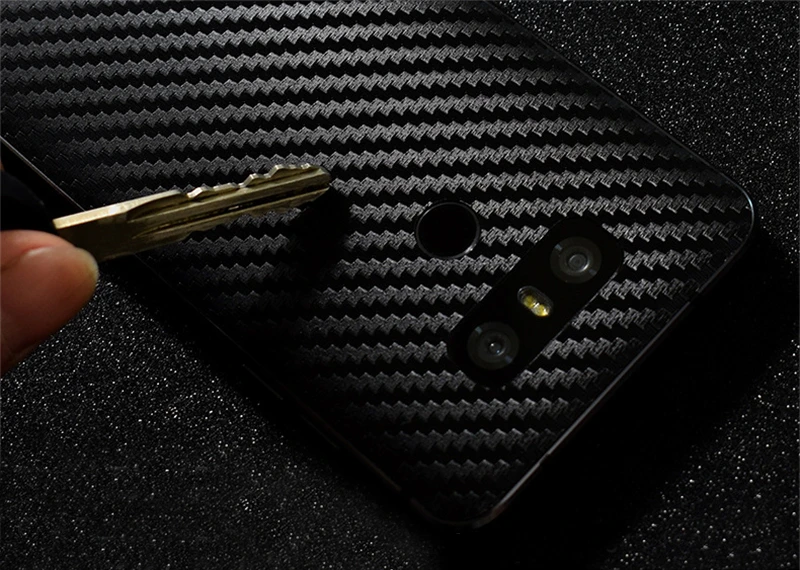 3D Carbon Fiber Skins Film Wrap Skin Phone Back Paste Sticker For LG G8 ThinQ V30 V35 V40 V50 ThinQ G6 G7 Q Stylus+ Film Sticker