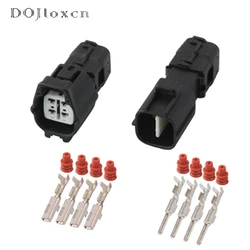 1/5/10/20/50 Sets 4 Pin Sumitomo TS Rear Pedal Oxygen Sensor Wiring Plug Male Female Black Connector For Suzuki Toyota 6188-0472