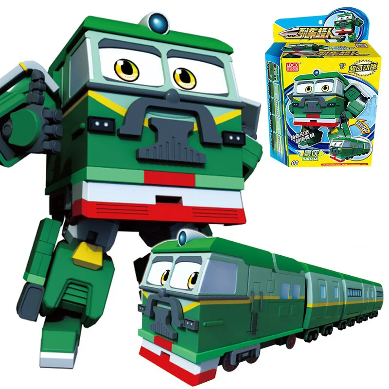 ABS Big China High-Speed Railway Super Train Robot Transformation Toy Deformation Car Action Figure CHSR Toys for Kids Gift