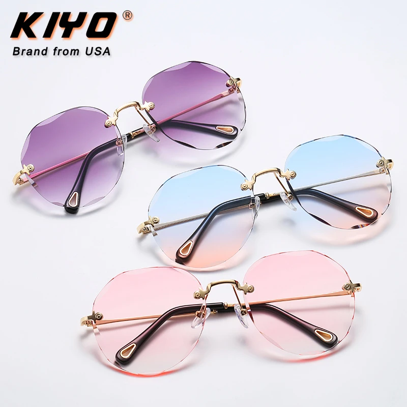 KIYO Brand 2020 New Women Men Polygonal Polarized Sunglasses Metal Classic Sun Glasses High Quality UV400 Driving Eyewear 2885