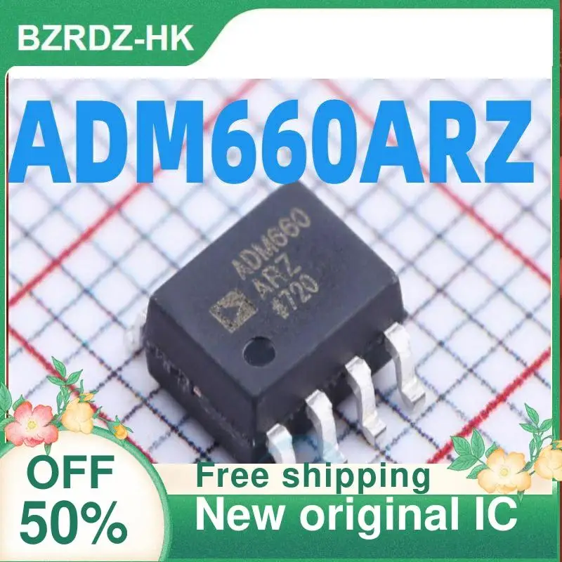 ADM660ARZ ADM660AR ADM660 SOP-8, IC original novo, 5 PCes