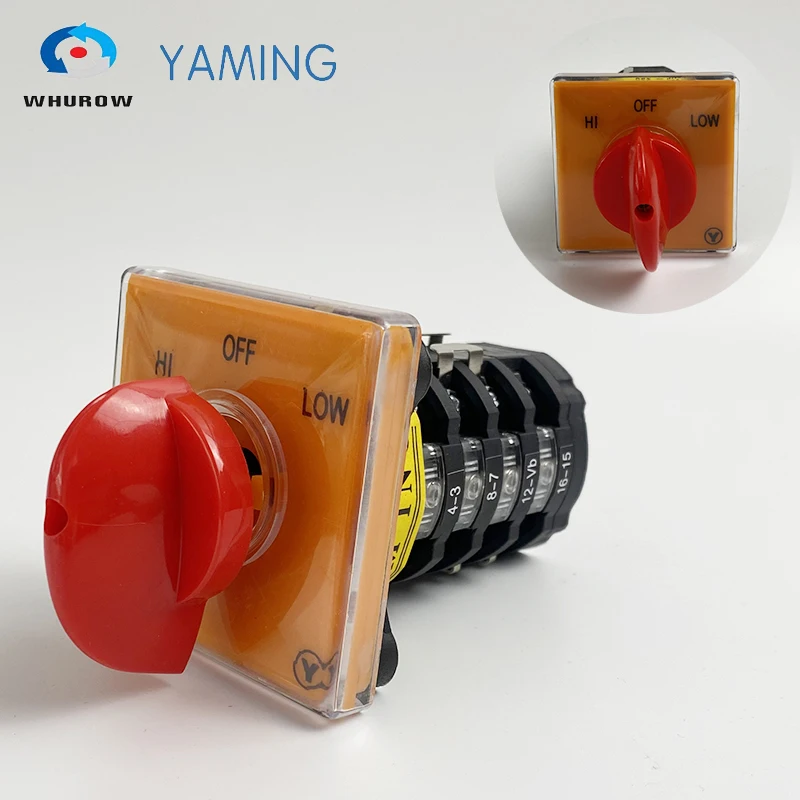 Cam Switch 20A 4 Poles High And Low Dual Speed Milling Machine Conversion Combination Switches Machine Tool Universal