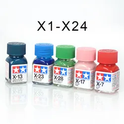 10ml Tamiya Enamel Paint X1-X24 Draw Pigment DIY Car Doll Military Tank Ship Plane Soldier Coloring Modeling Building Tool