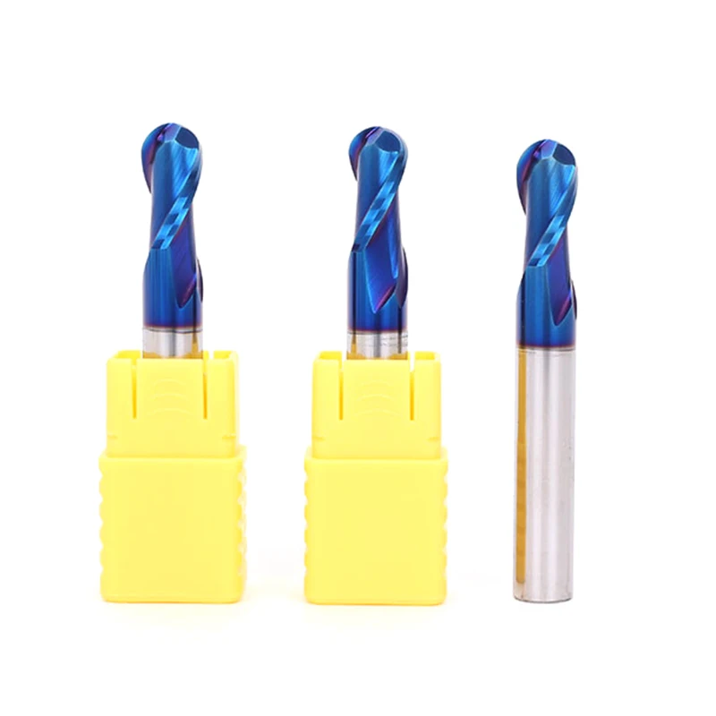 

Milling Cutter Alloy Coating Tungsten Steel Tool Cnc Maching HRC65 2F Ball Nose Endmills Machine Endmill