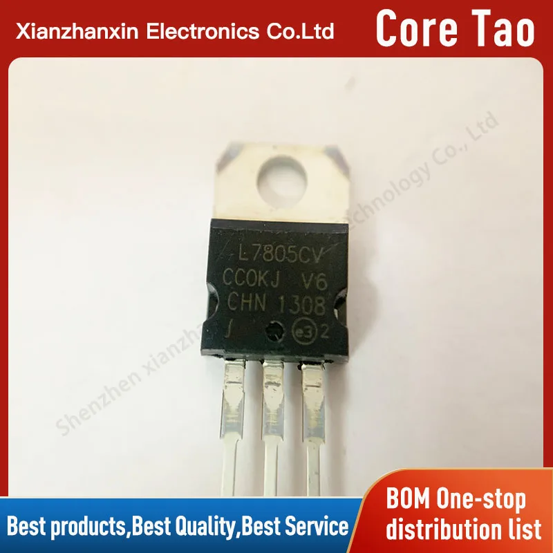 10pcs/lot L7805CV L7805 TO-220 5V 1.5A   linear regulator chip