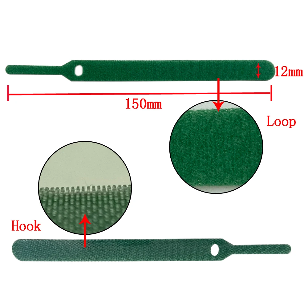 Taśma rzepowa samoprzylepna wielokrotnego użytku, 1, 2x1, 5CM, wiązanie na rzepy, nylonowe paski mocujące, 30 sztuk