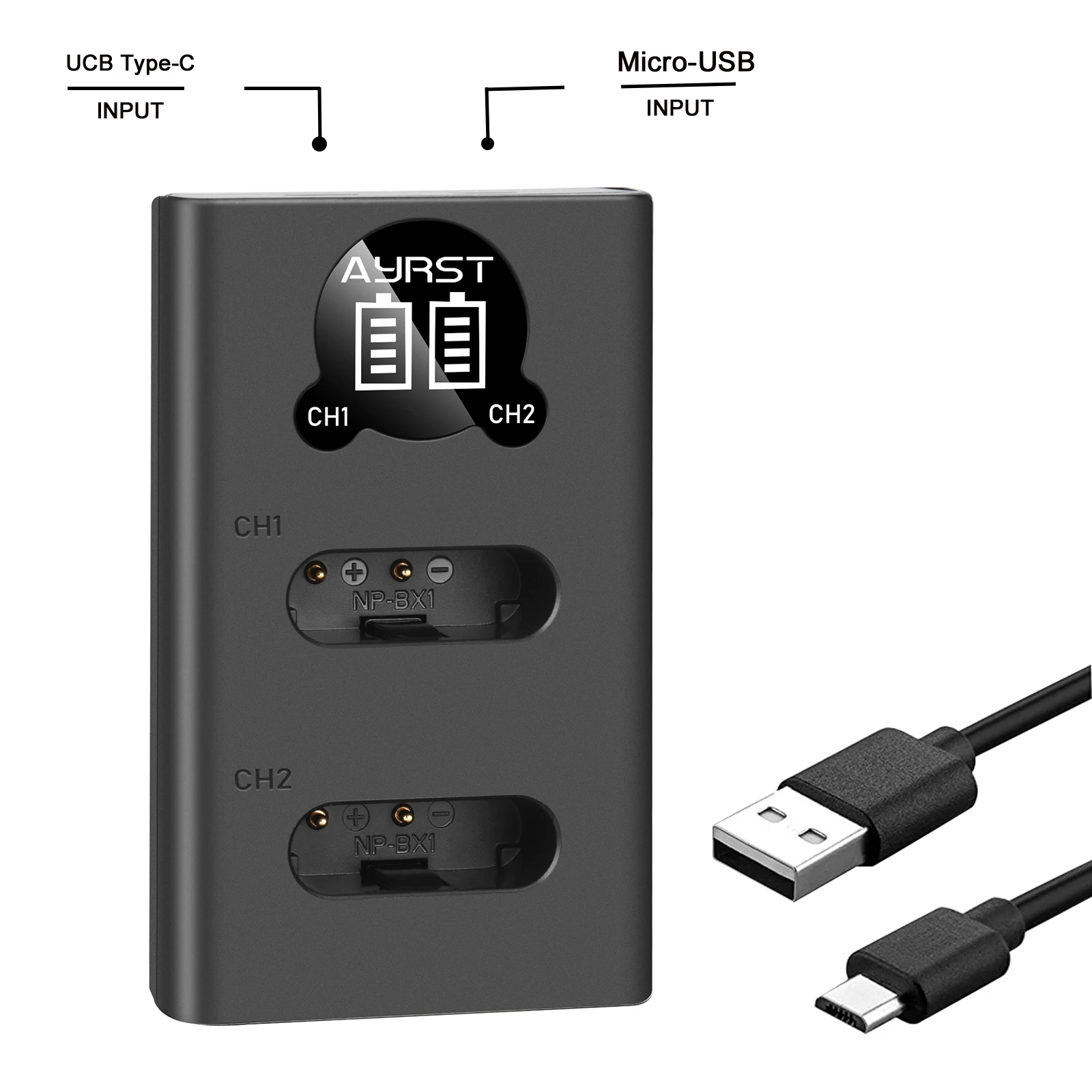 NP-BX1 NP BX1 Camera Bttery LED Dual USB Charger for Sony HDR-AS50 AS100 AS200 AS10 AS15 AS20 AS30 HDR-CX240E CX405E