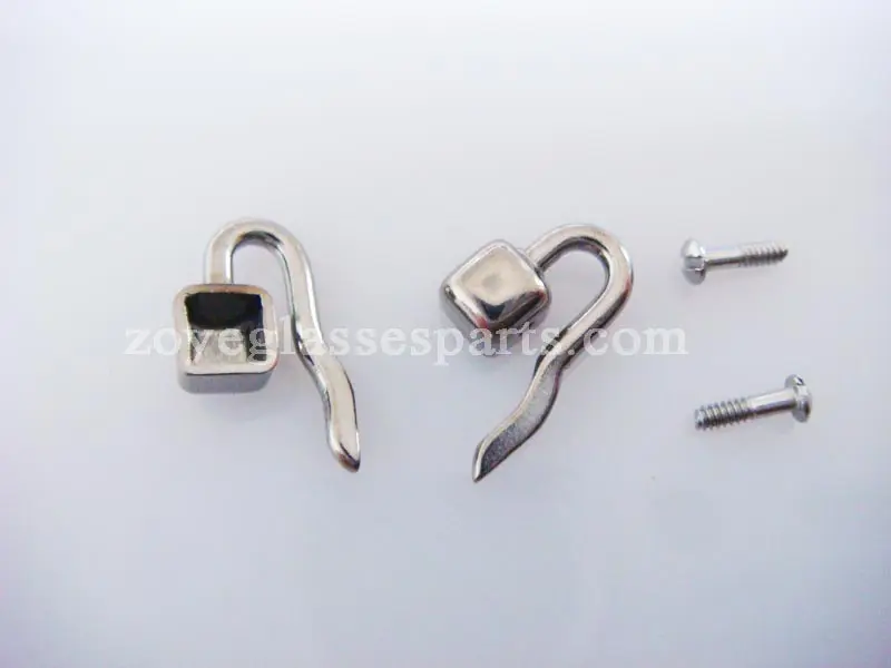 titanium nose pad arm for titanium eyeglass frame TP-21 screw on, pad arm for repairing titanium frame