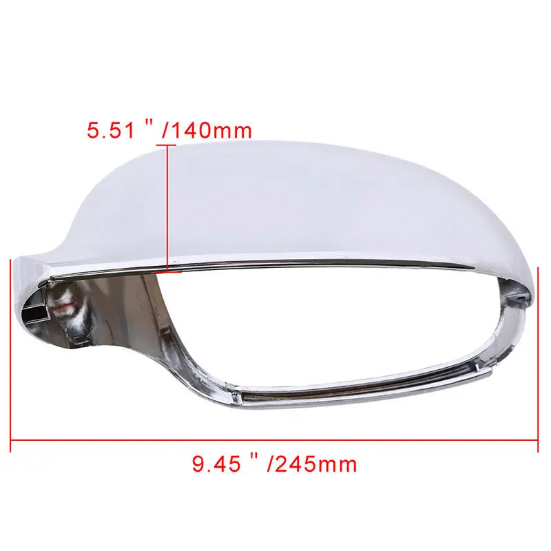 Rearview Mirror Cap Wing Side Mirror Cover Housing Chrome For VW Golf Rabbit Jetta MK5 06-09, Passat 2003-2005,Car Accessories