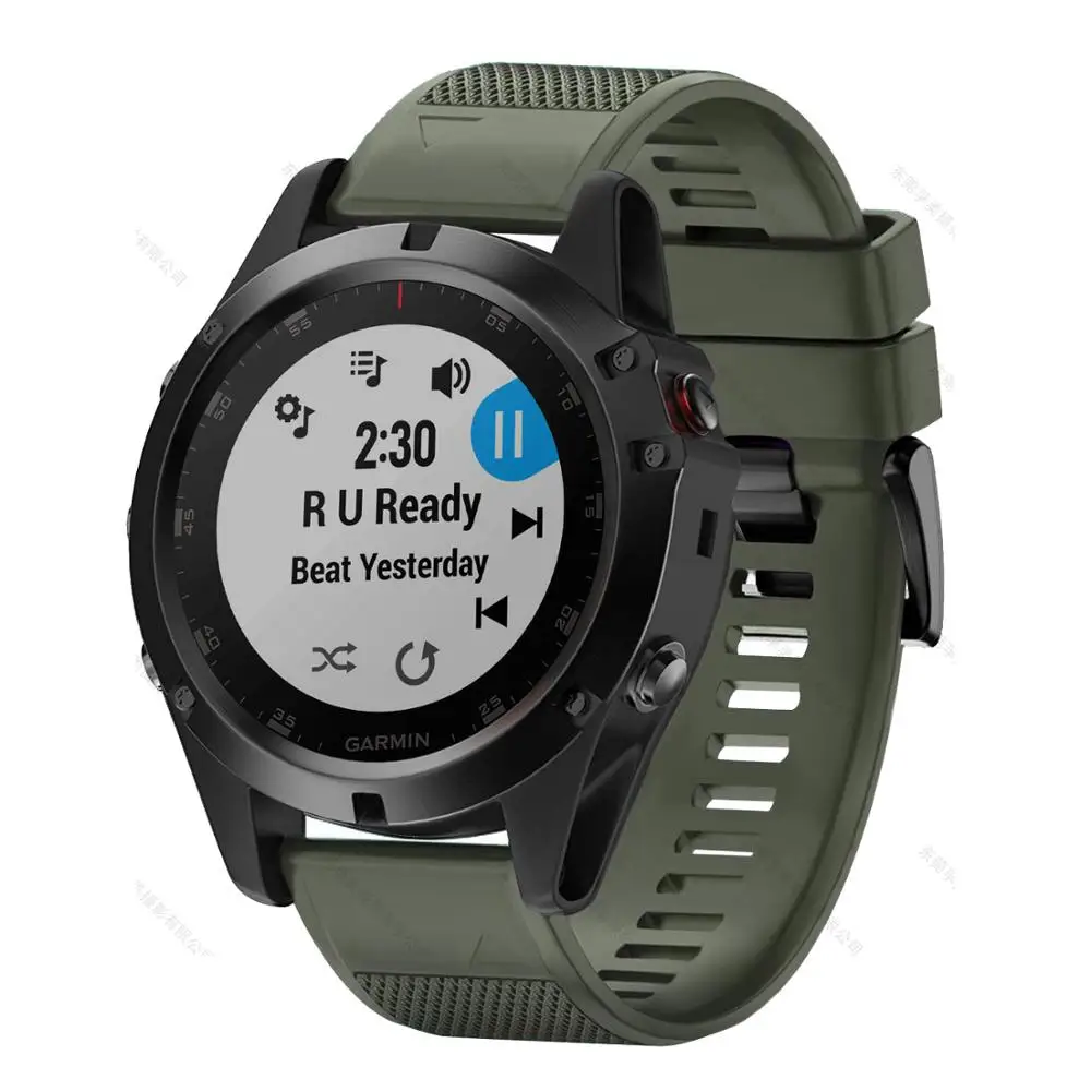 Silicone Soft Bracelet Band Straps For Garmin Fenix 5 5S 5X 6X 6S 6 3 3HR Forerunner 945 935 Watch Quick Release Easyfit Correa