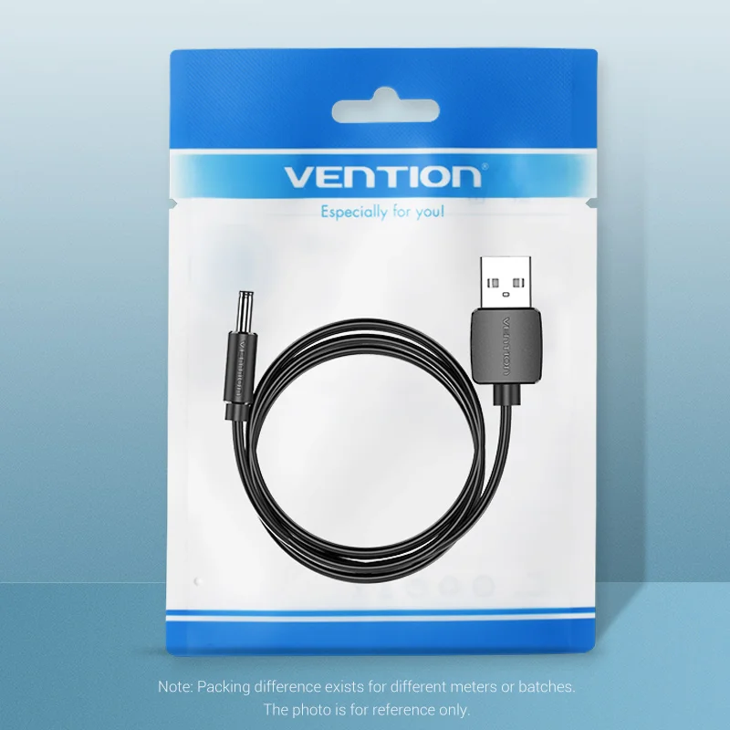 Vention USB ke DC 3.5mm Kabel Pengisian USB A Male Ke 3.5 Jack Konektor 5V Power Supply Charger adaptor untuk USB HUB Kabel Listrik