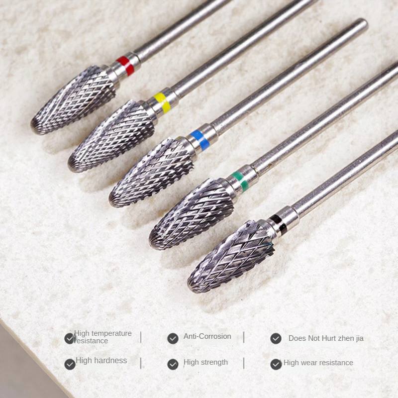 Tungsten Steel Milling Cutters For Manicure, Removing Gel Polish Nail Drill Bits Electric Equipment Tools