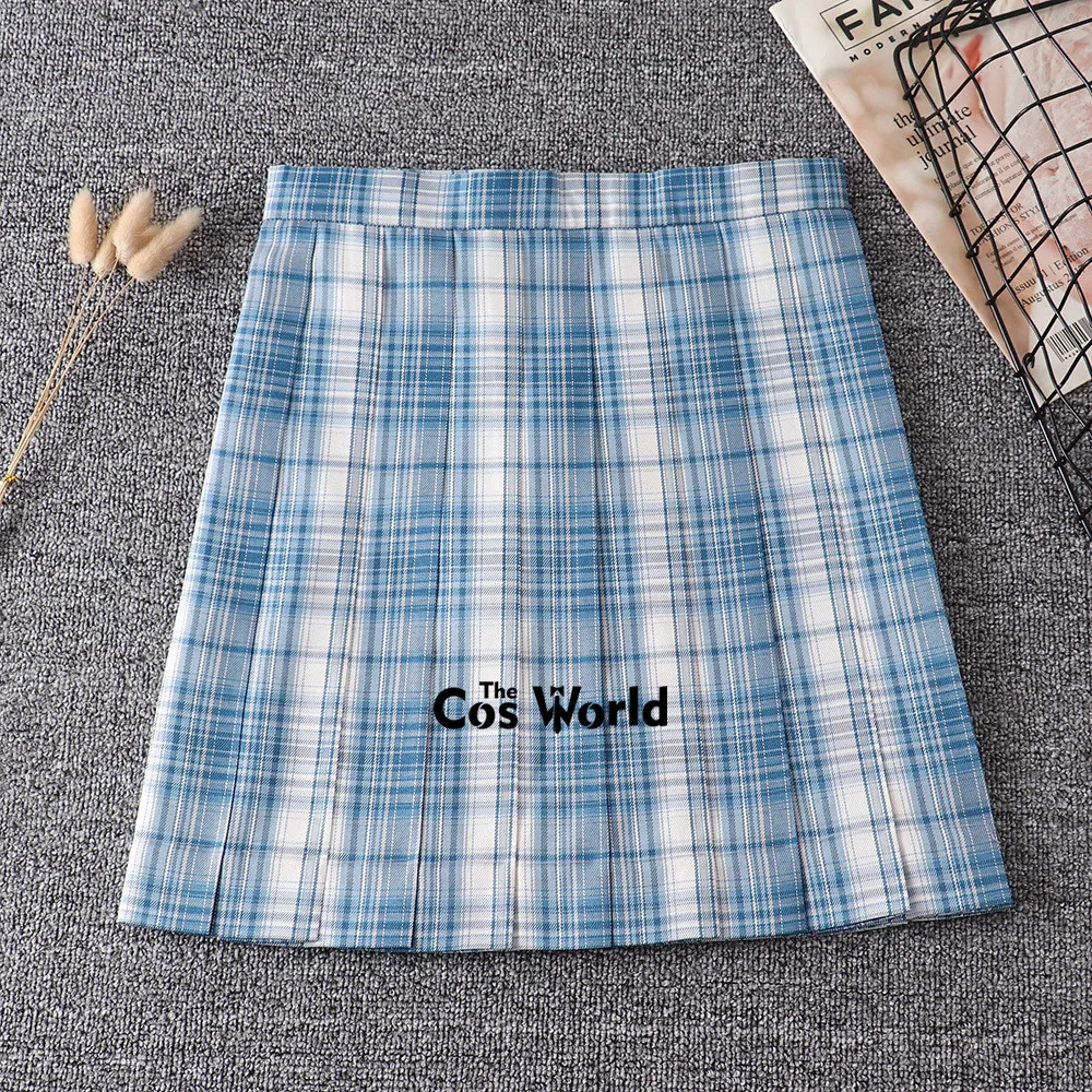 [Hokkaido] Girl\'s Summer High Waist Pleated Skirts Plaid Skirts Women Dress For JK School Uniform Students Cloths