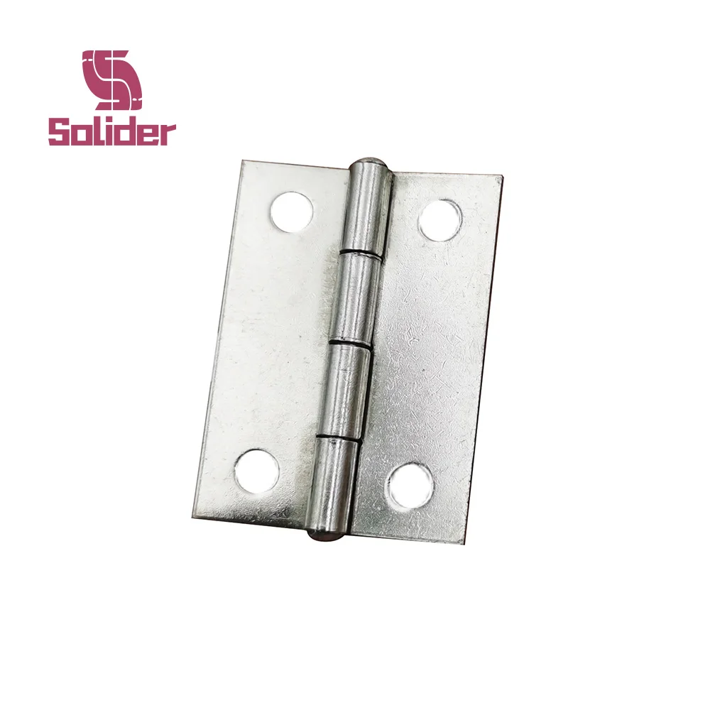 Bisagra plana de acero inoxidable, minibisagra de 1,5 pulgadas para puertas de armarios, ventanas, caja de madera, 2 uds.