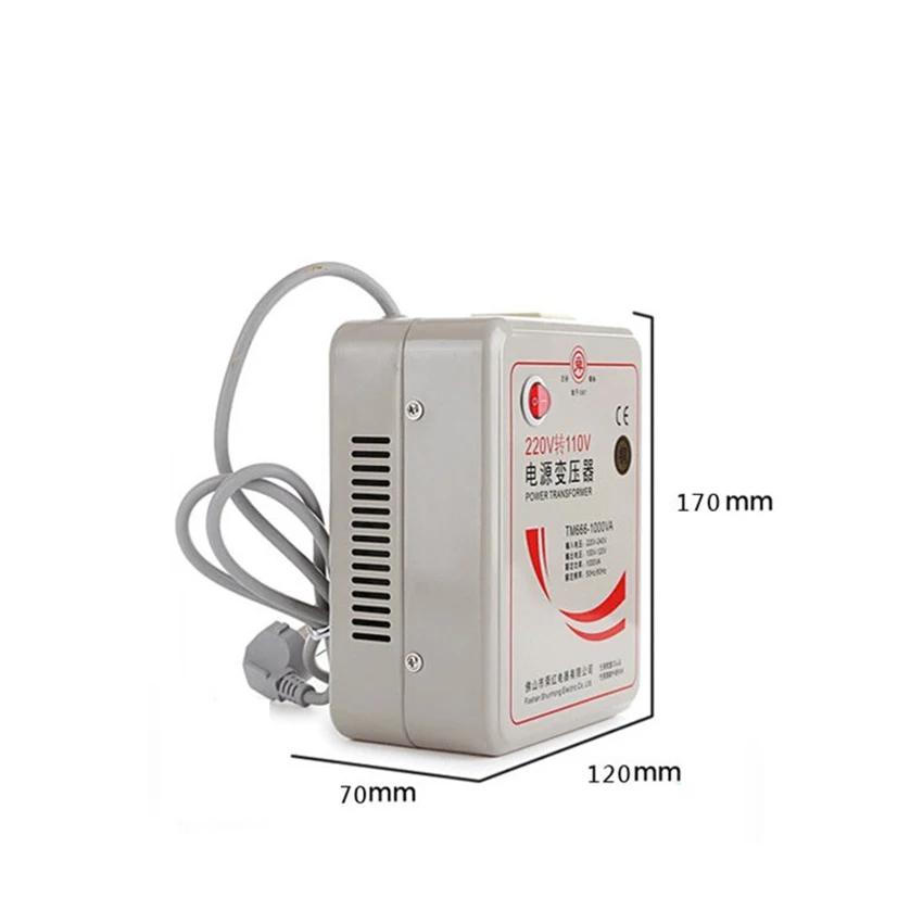 1000w 1KVA Step Down Voltage Converter Transformer 220v-240V to 110v-120V