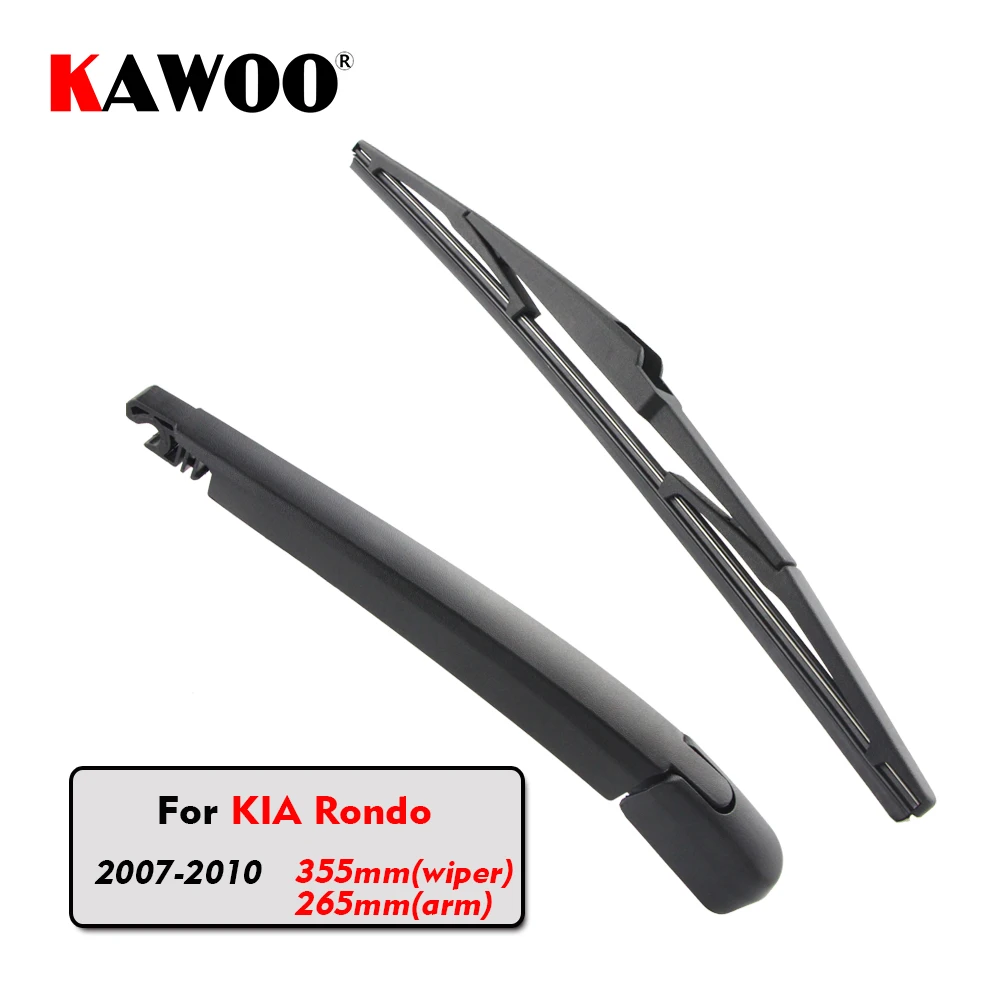 

KAWOO Car Rear Wiper Blade Blades Back Window Wipers Arm For KIA Rondo Hatchback (2007-2010) 355mm Auto Windscreen Blade