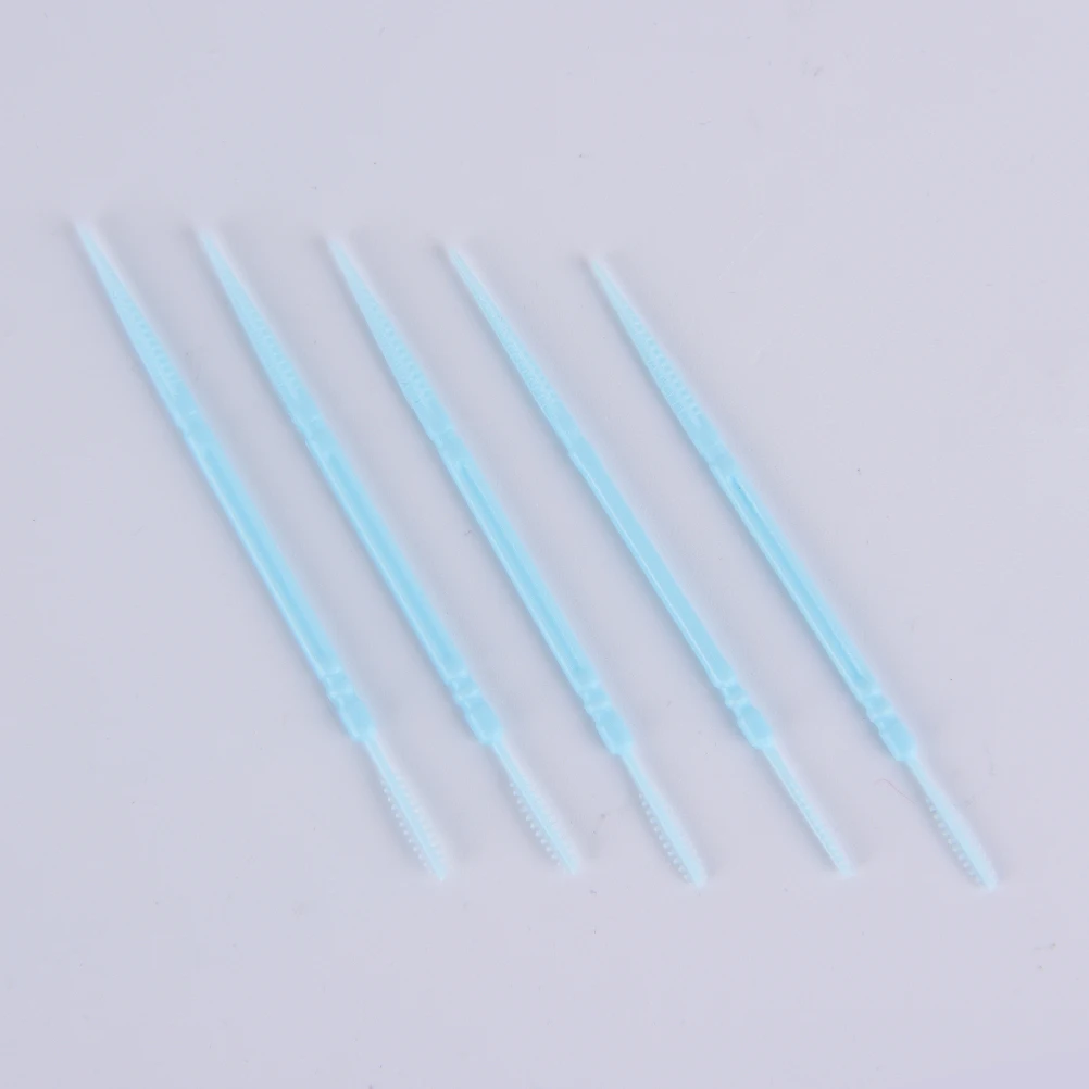 100 Pcs/Pack Wholesale 2-way Oral Dental Picks Plastic Toothpick Oral Dental Picks Eco-Friendly Disposable Tooth Picks