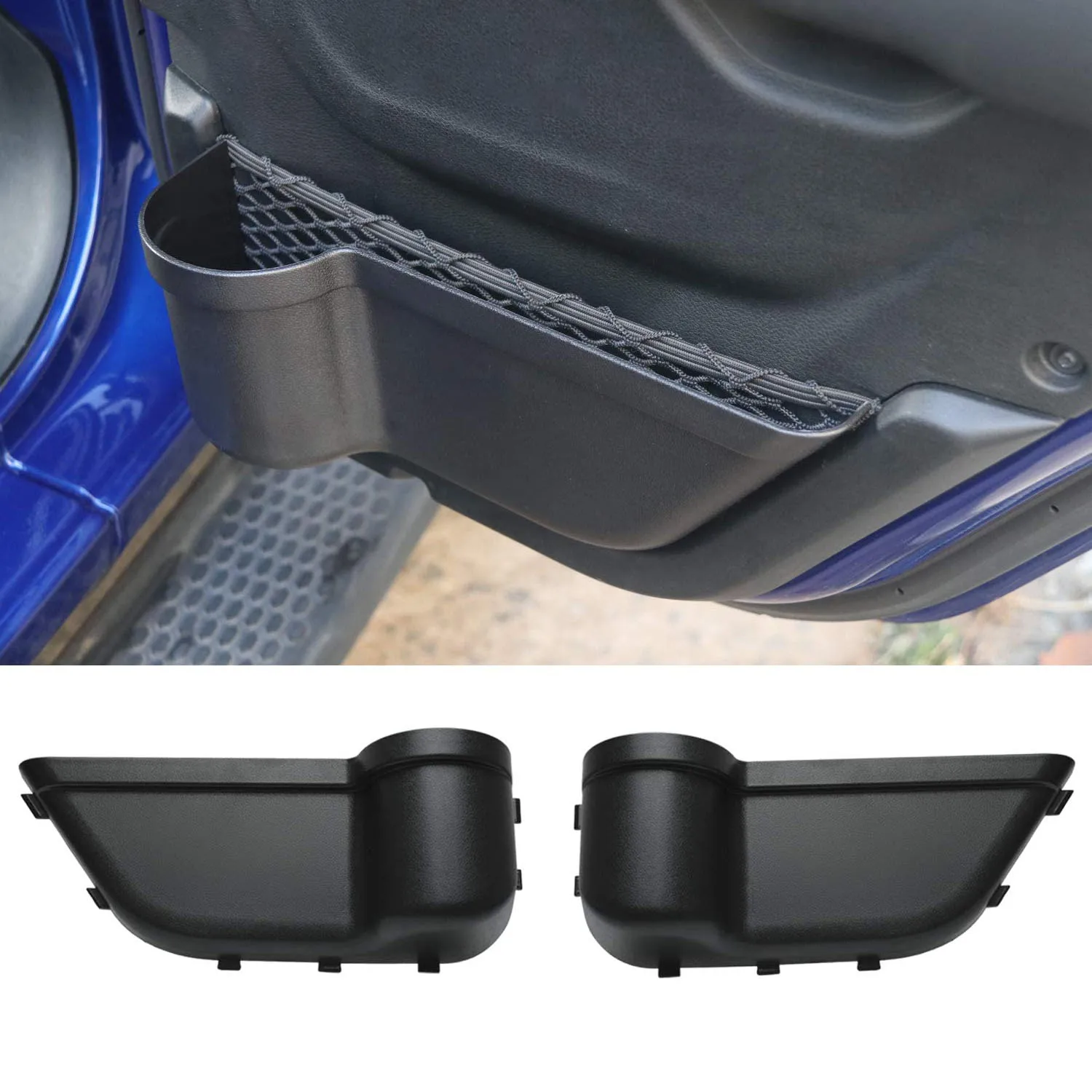 For Jeep Wrangler JL & Unlimited Sport Sahara Rubicon 2018 2019 2020 2021Front Rear Side Door Storage Box Car Accessories