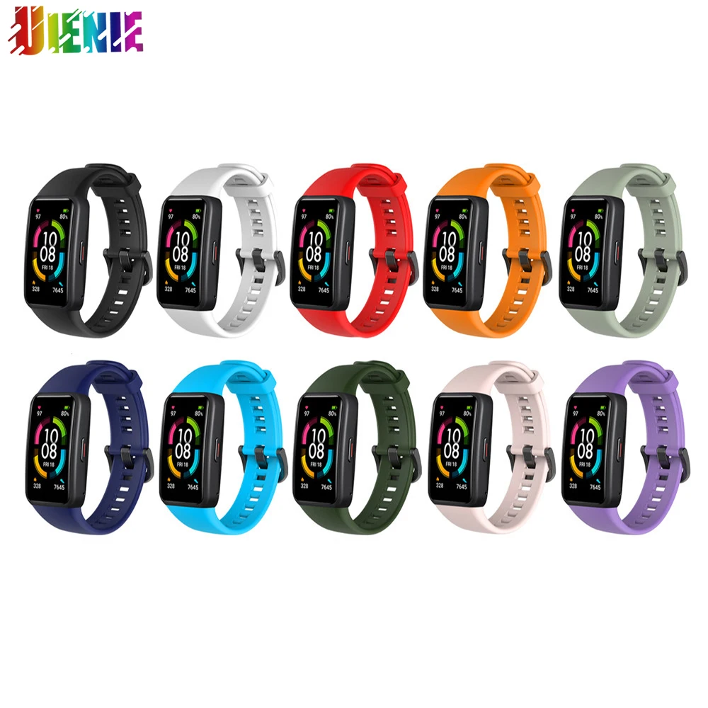 New Silicone strap For Huawei Band 6/Honor Band 6 Replacement smart bracelet for Huawei Band 6 strap smart watch watch bracelet