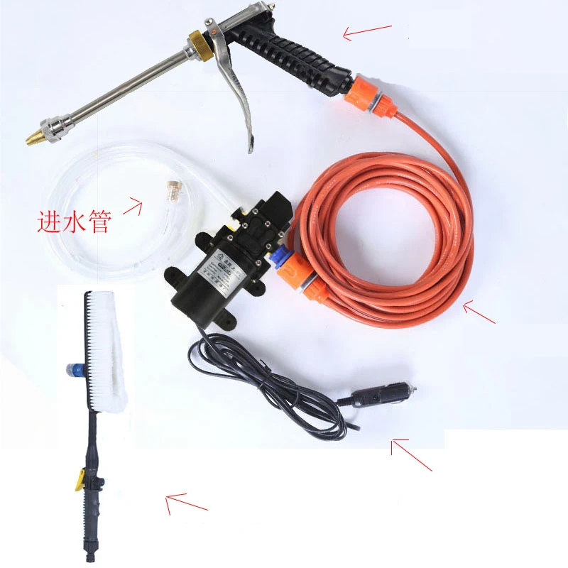 Car Wash 12V Car Washer Gun Pump High Pressure Cleaner Car Care Portable Washing Machine Electric Cleaning Auto Device