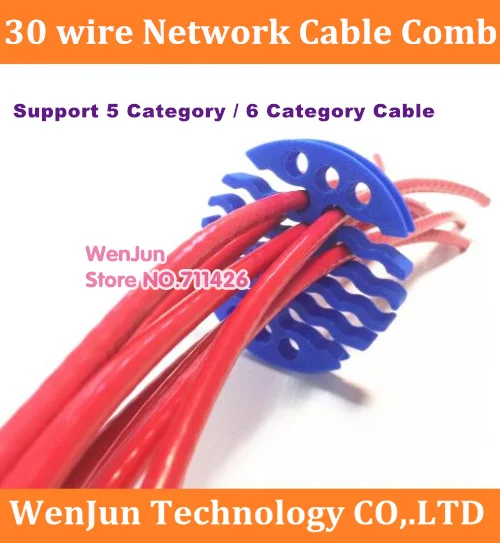 

30 wires 6 category Network module network cable comb machine Wire harness Arrangement tidy tools for computer room