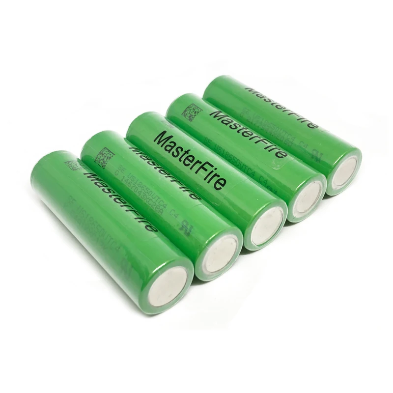 MasterFire Original US18650VTC4 2100mah 3.6V 18650 High Drain Rechargeable Lithium VTC4 Battery 30A Discharge with Point Head