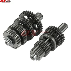 125cc Motorcycle Transmission Gear Box Main Counter Shaft Assy For Lifan 125 1P52FMI Horizontal Engine Kayo BSE Dirt Pit Bike