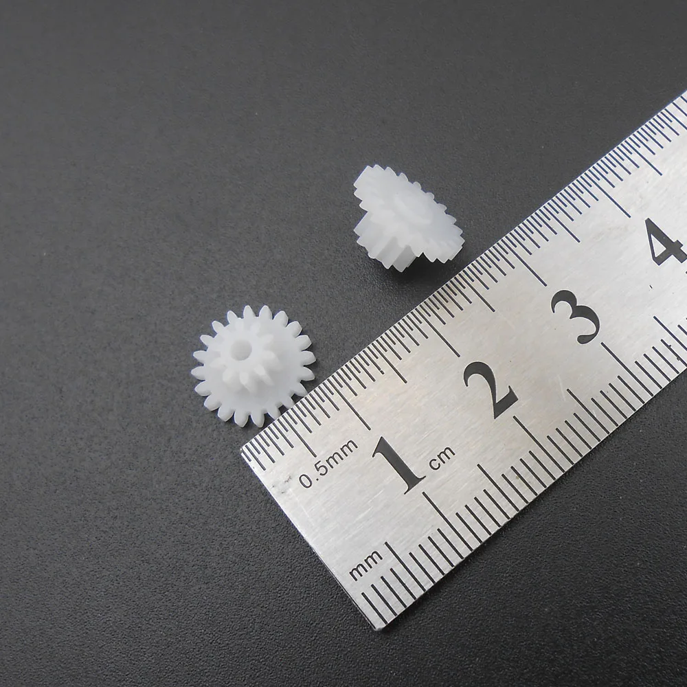 20개/세트 0.5 모듈러스 20+10 톱니 구멍 직경 1.95MM 2MM 2A 타이트 20102A 20T102A 0.5M 이중 기어 감속 이중층 기어