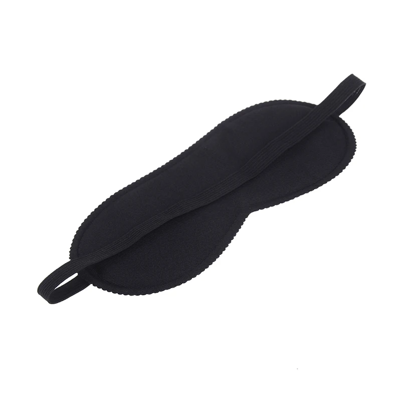 Maschera per gli occhi morbida portatile copertura per ombretto per dormire veloce nera maschere per gli occhi ombra Patch donna uomo benda da viaggio Sleepmasker