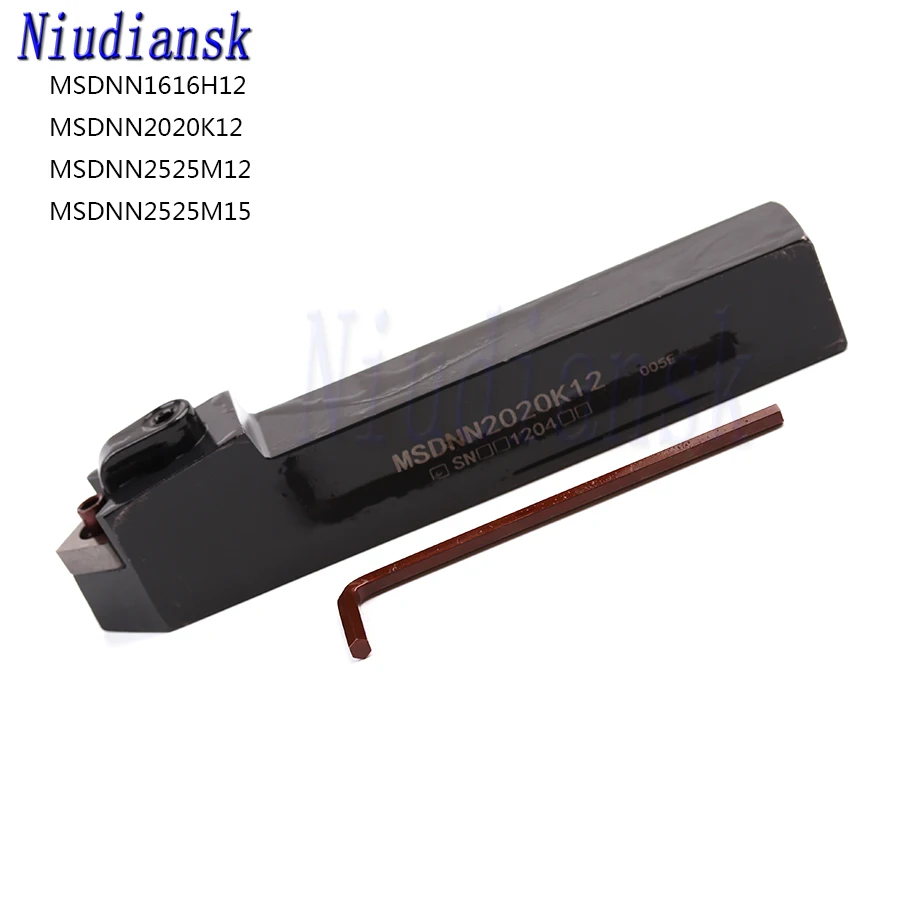 1pc MSDNN1616H12 MSDNN2020K12 MSDNN2525M12 MSDNN2525M15 External Turning Tool Holder Use For SNMG Insert MSDNN CNC Lathe Cutting