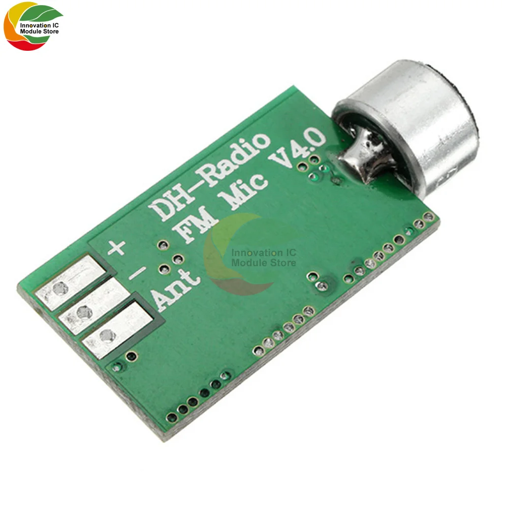 FM Transmitter Module Microphone Wireless Audio Transmitter FM Module Wireless FM Audio Transmitter Module MIC Core Board V4.0