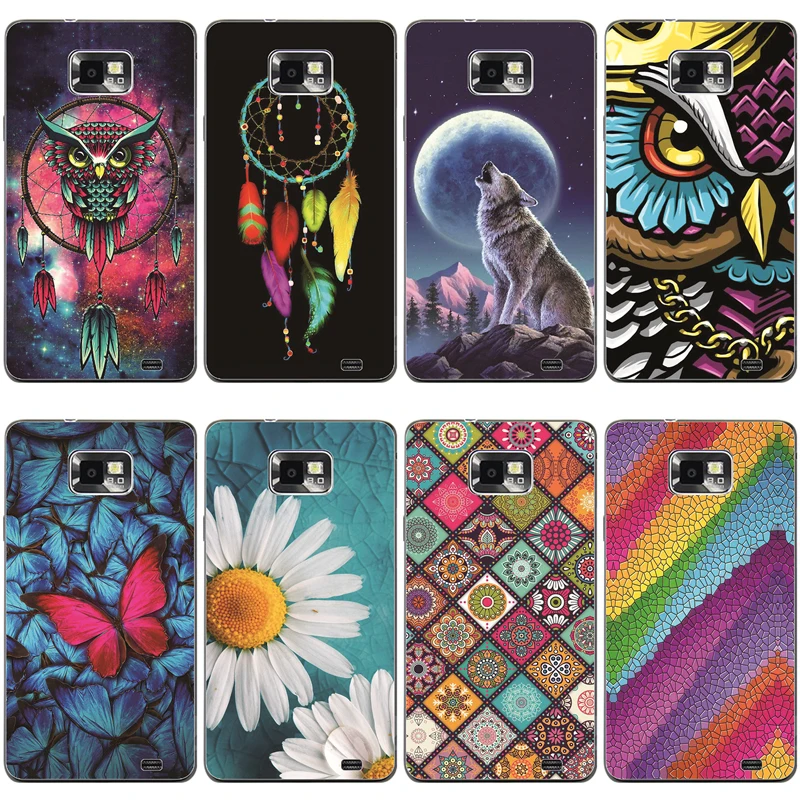 for Samsung Galaxy S2 i9100 Cases Soft TPU Silicon Phone Back Cover for Samsung S2 Plus i9105 Case etui bumper funda coque