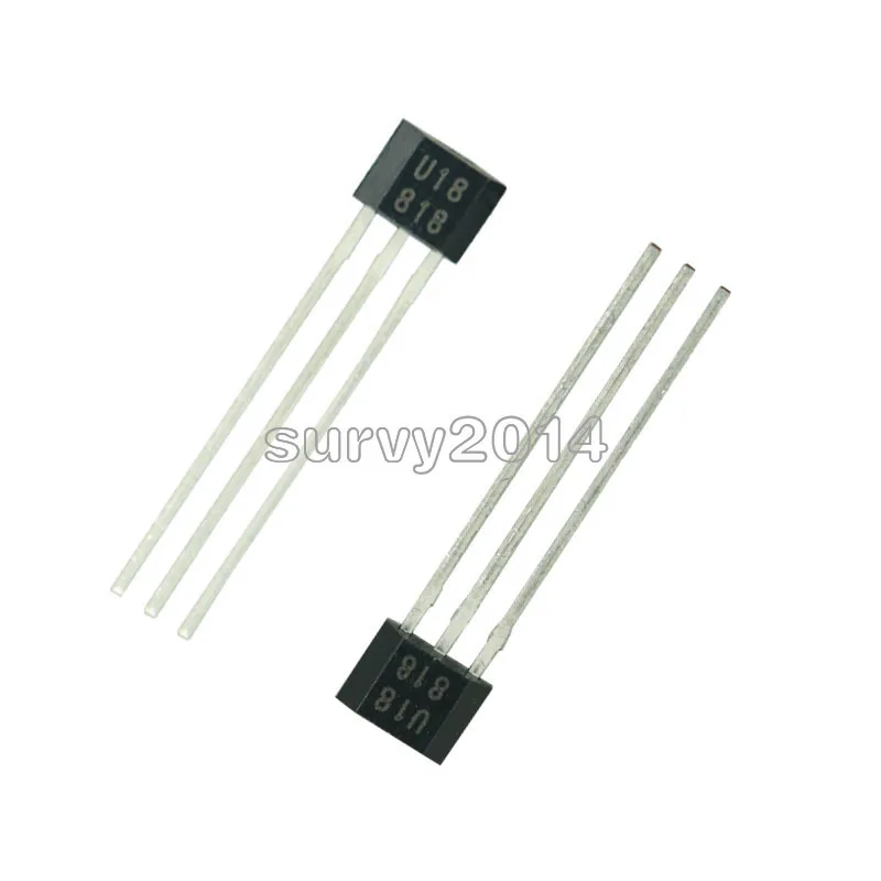 1pcs U18 US1881 TO-92 OH188 1881 U18 TO92 Hall Effect Sensor Magnetic Detector Hall Sensor Motor