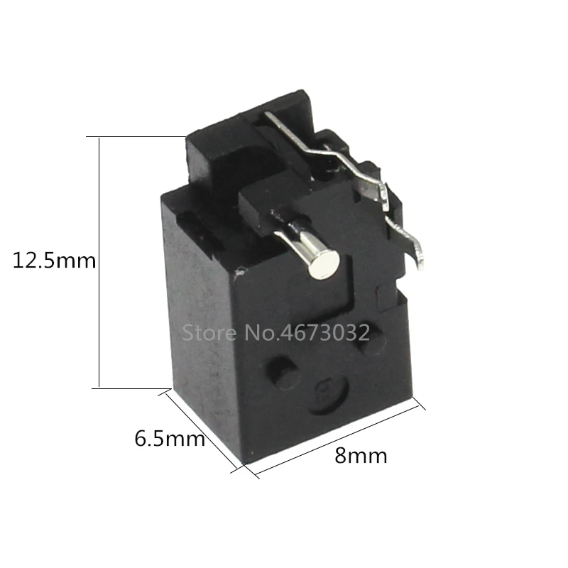 10Pcs DC-023 4.0mm x 1.7mm Black DC Power Jack Socket Connector DC023 4.0*1.7mm 4.0x1.7 1.7mm needle DC Female Jack