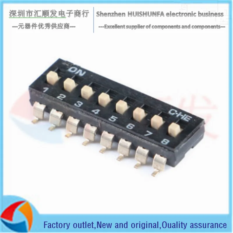 2PCS!!! 패치/인라인 DIP 스위치 2p 4p 6p 8p 토글/프로그래밍 스위치 블랙 피치 2.54MM